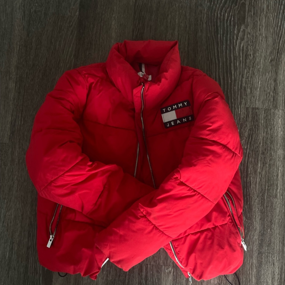 Tommy Hilfiger Red Puffer Jacket